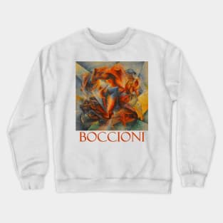 Dynamism of a Soccer Player (1913) by Umberto Boccioni Crewneck Sweatshirt